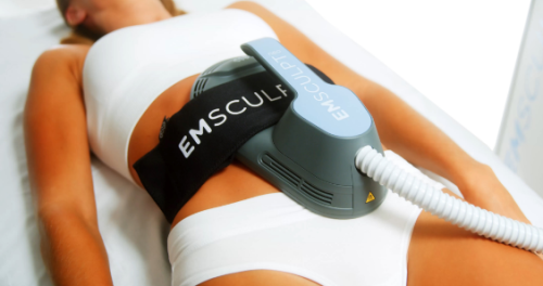 EmSculpt Neo results tightened stomach for men and women.